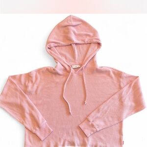 TNA Pink Hooded Crop Top